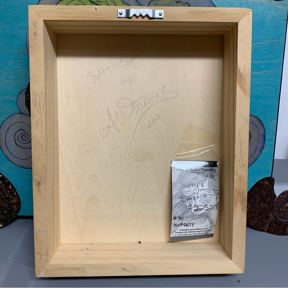 ALLISON WEEKS THOMAS “SALTY & SWEET” MERMAID ORIGINAL MIXED MEDIA PAINTING! OOAK - Picture 6 of 6